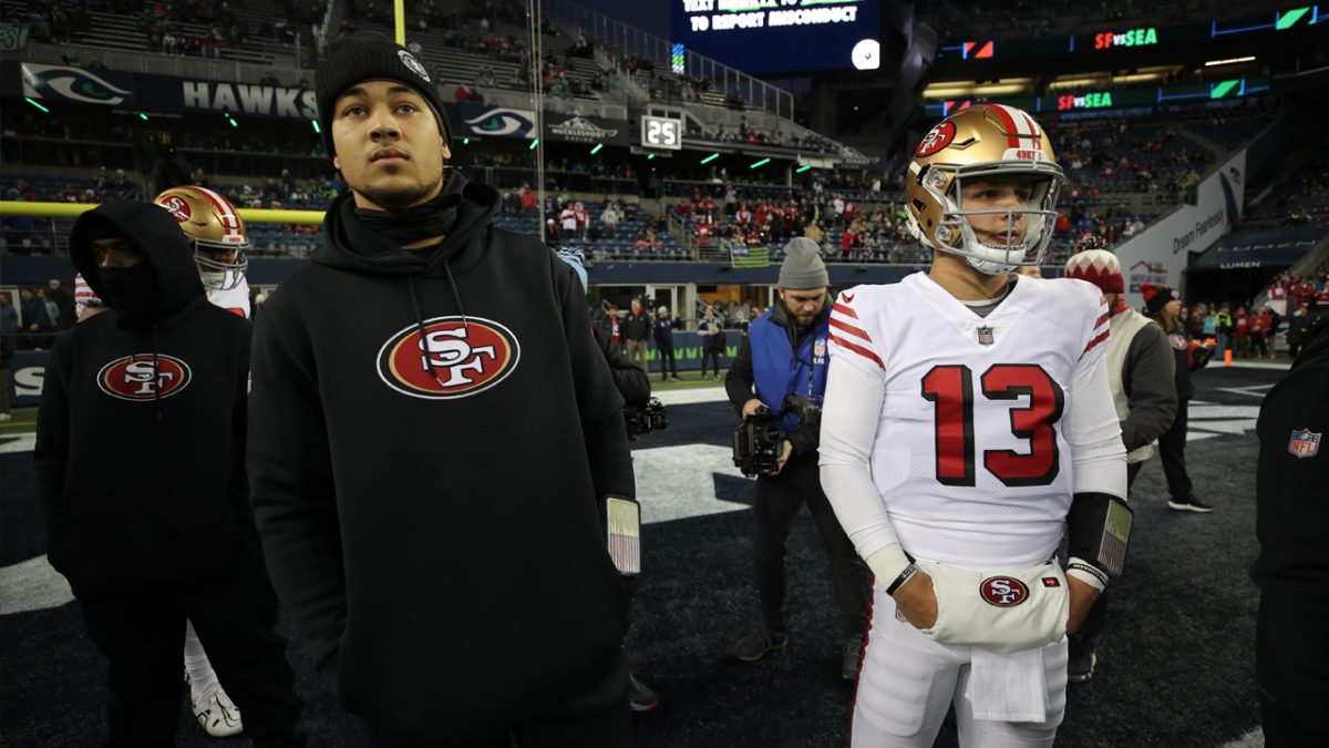 49ers GM John Lynch says Trey Lance remaining on team as 3rd string QB is  most likely option - ABC News