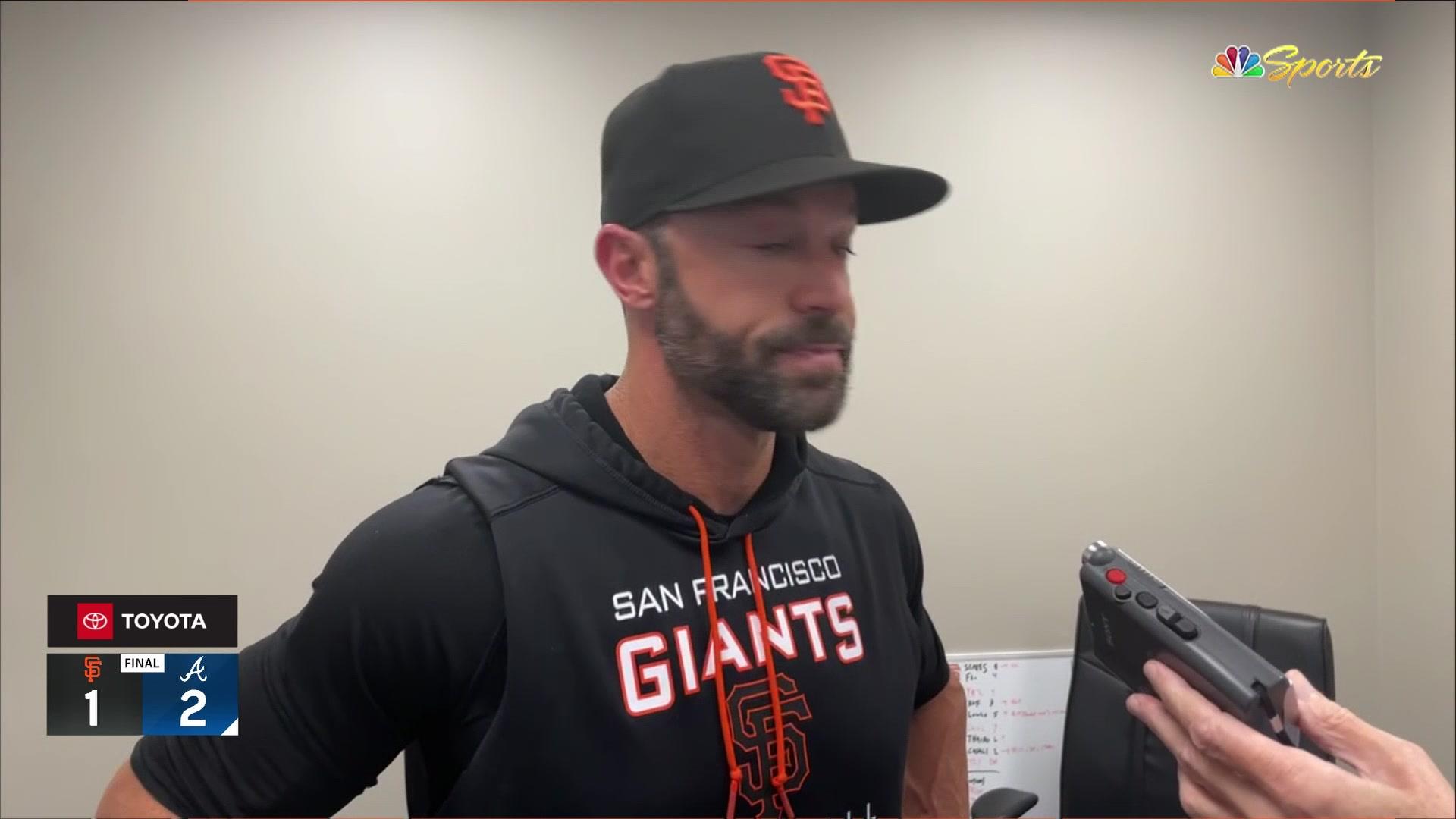 Gabe Kapler discusses Giants' 'challenging' 6-5 loss to Braves – NBC Sports  Bay Area & California