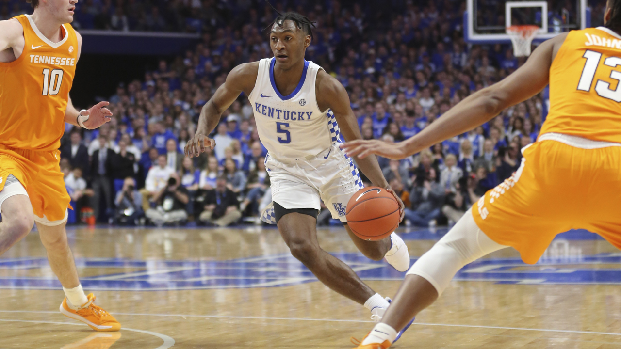 <p><strong>Measurables:</strong> 6-foot-3, 188 pounds<br />
<strong>Age:</strong> 21</p>
<p>Quickley isn’t a point guard like the players listed before him, but he is an extremely effective two that could become a late-round steal. Kentucky players are often better in the NBA than they are at the collegiate level. Quickly might have a few more wrinkles to his game, but even if he doesn’t you have to love what he was able to accomplish with the Wildcats. </p>
<p>At 6-foot-3 with a 6-foot-10 wingspan, Quickley is a big-time defender who shot 42.8 percent from long range. What team isn’t looking for a 3-and-D wing? Quickley is projected to go anywhere from 35-50 in the second round.</p>