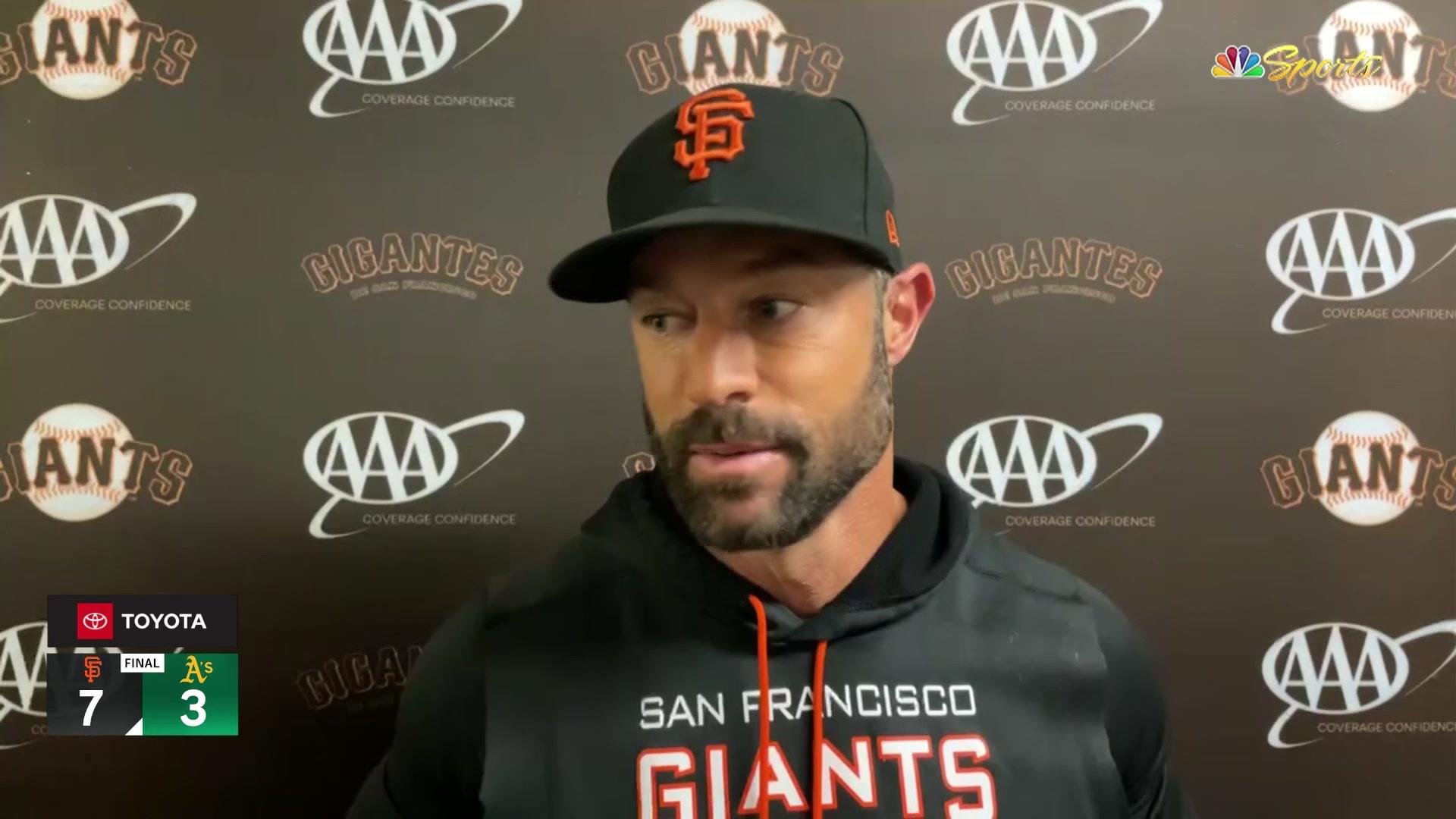 Gabe Kapler encouraged with what full Giants' lineup showed vs