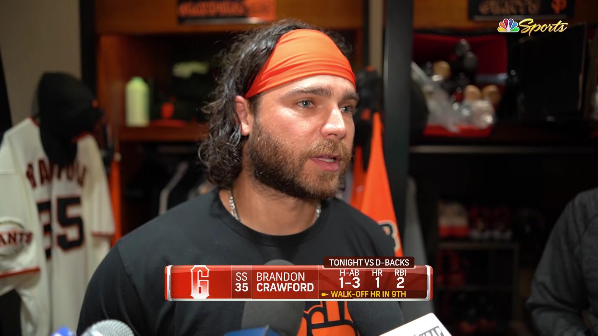 Brandon Crawford's kids had great reaction to walk-off homer