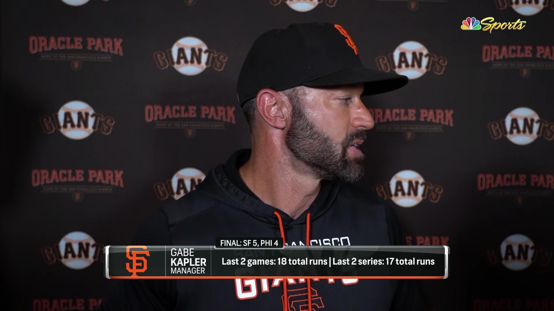 Why Gabe Kapler anticipates better brand of Giants baseball in second half  – NBC Sports Bay Area & California