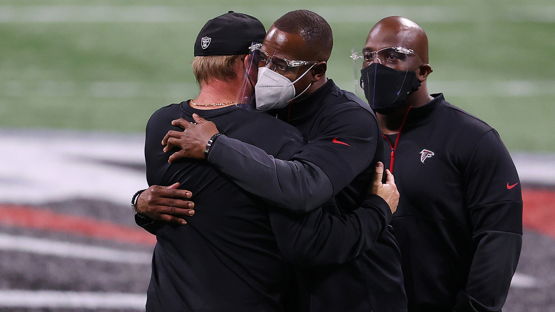 <p dir="ltr">Raheem Morris probably has his eyes on another head-coaching gig this offseason.</p>

<p>The Atlanta Falcons went winless in five games before firing head coach Dan Quinn, and Morris has led the same group to a 4-5 record since. If Morris doesn’t do enough to impress Falcons owner Arthur Blank into giving him the full-time job next year, he’ll likely get some other interviews around the league.</p>

<p>Gruden hired Morris to his Tampa Bay Buccaneers staff in 2002, where Morris spent four years before heading to Kansas State for a one-season stint as defensive coordinator. Morris returned to the Bucs in 2007 as defensive backs coach and was promoted to head coach in 2009 when Gruden was fired. The 32-year-old Morris was the league’s youngest head coach when he took over, and led the franchise to a seven-game turnaround in 2010 but was fired following a 4-12 campaign in 2011. </p>

<p>Need recent evidence of Morris’ work? The Falcons dismantled the Raiders 43-6 in Week 12. At 44 years old, Morris still appears to have plenty of coaching in front of him.</p>
