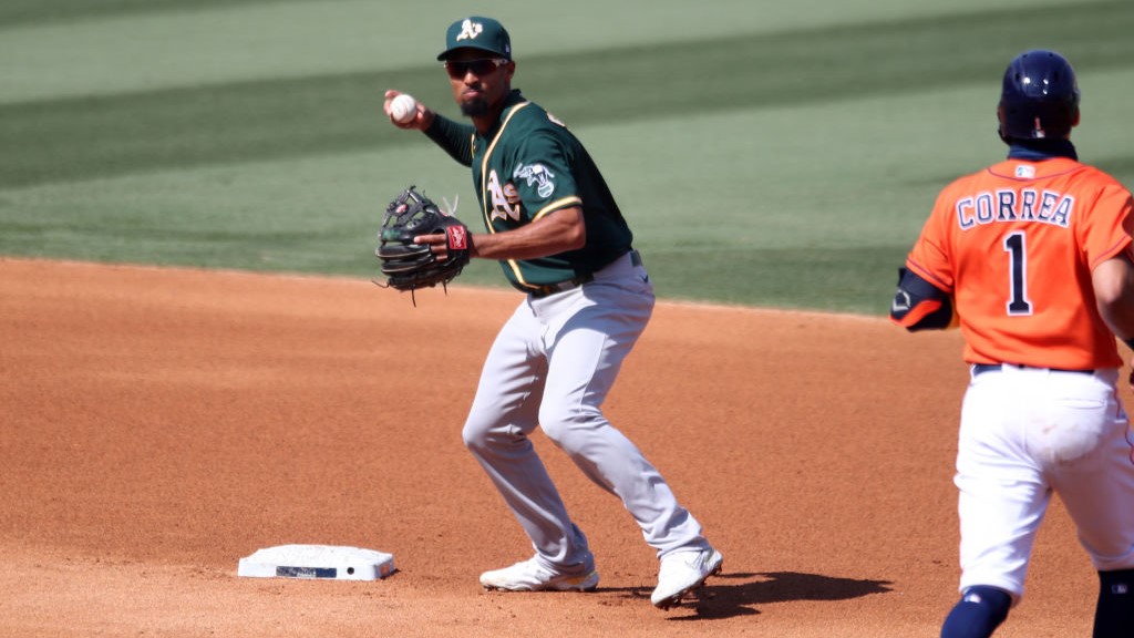 <p>Marcus Semien has been linked to big-money franchises like the Boston Red Sox, Philadelphia Phillies and Chicago Cubs and the A’s simply can’t compete with those deep pockets. You can hold out hope that the Berkeley, Calif., native will give Oakland a hometown discount, but he finished third in the MVP voting in 2019 at a prime position.</p>

<p>Semien only slashed .223/.305/.374 with seven homers and 23 RBIs in last year’s abbreviated campaign. He also regressed defensively but will still command a strong market as an established 30-year-old. </p>

<p>The A’s likely will have to rely on the free-agent market as well, since top shortstop prospect Nick Allen is still probably a year away from contributing at the big-league level. A veteran like Andrelton Simmons <a href="https://www.nbcsports.com/bayarea/athletics/why-andrelton-simmons-makes-sense-if-marcus-semien-doesnt-re-sign">would make sense</a> for the A's even though there'd be a massive drop-off in offensive power. He's still a solid defender and it would be fun to watch him and Matt Chapman working together on the left side of the infield.</p>
