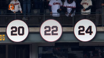 SF Giants spring training: Names on home jerseys, Will Clark's No. 22