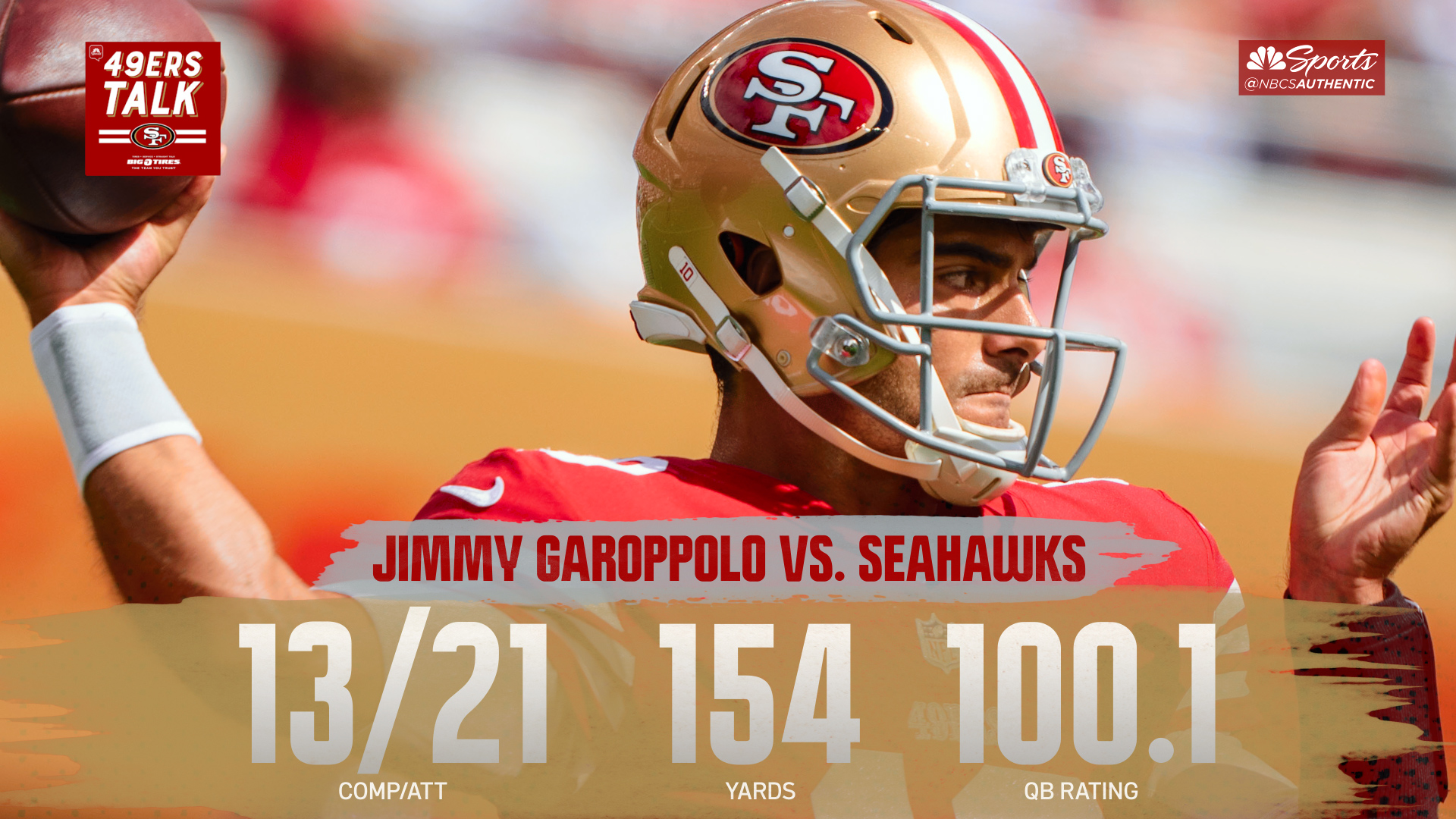 Are some 49ers glad the season is now in Jimmy Garoppolo's hands?