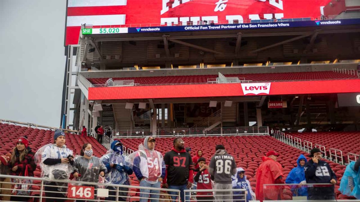 49ers, Fans Prepare for Rainy Playoff Game at Levi's Stadium – NBC