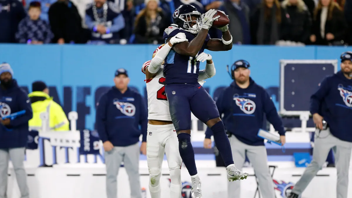 Tennessee Titans' A.J. Brown has top 5 receiving grade since 2019