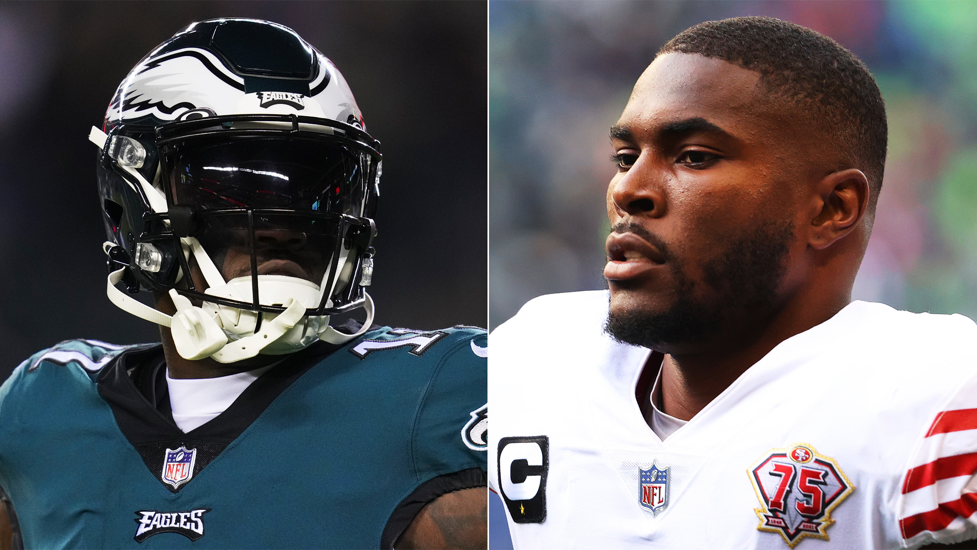 Eagles' AJ Brown, 49ers' Jimmie Ward separated by refs after pre-game  scuffle