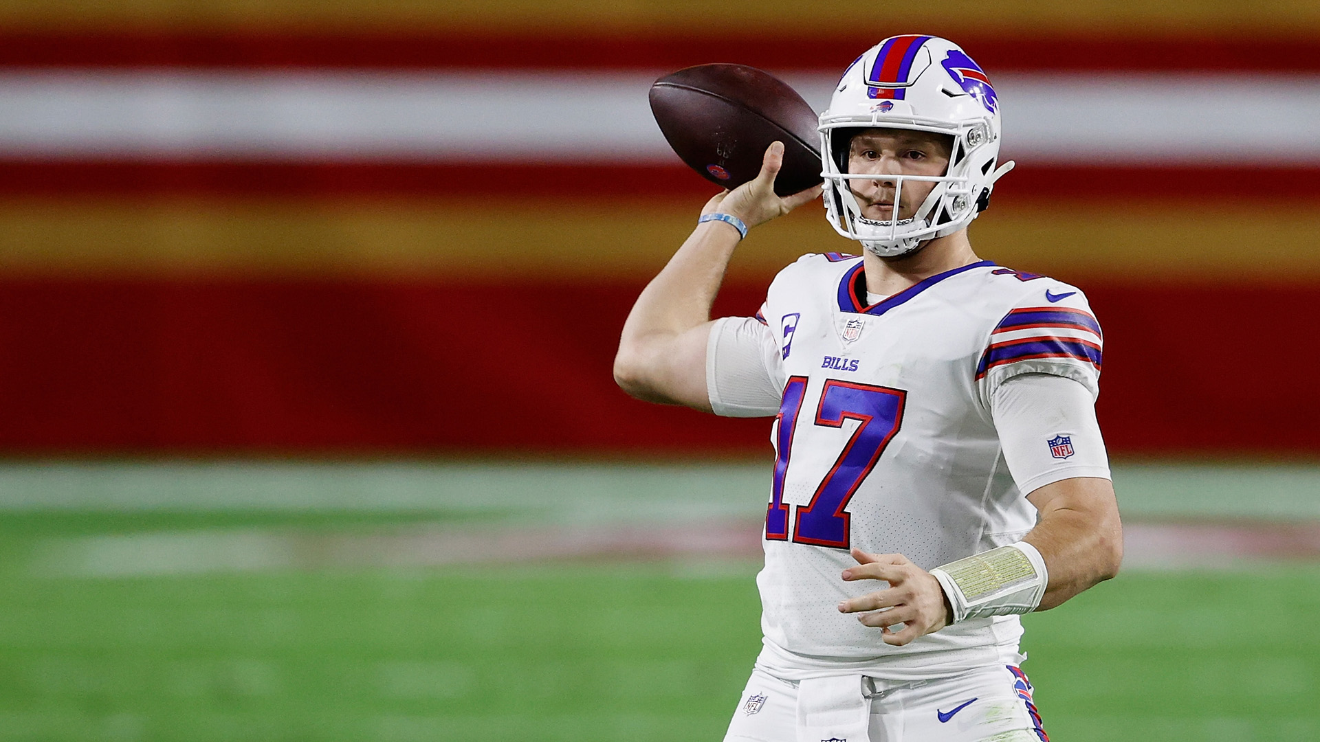 <p><strong>Line: </strong>Bills -2.5</p>

<p>The Josh Allen MVP train is back on the tracks after he torched the 49ers on "Monday Night Football." Now the Bills get another chance at a "Show Me Your For Real" game against the Steelers.</p>

<p>Pittsburgh has looked shaky for a few weeks and it finally bit the Steelers against Washington. The problems will get worse at The Ralph.</p>

<p>Allen puts on another show and hands the Steelers a second-straight L.</p>

<p><strong>Pick: </strong>Bills 27, Steelers 23</p>
