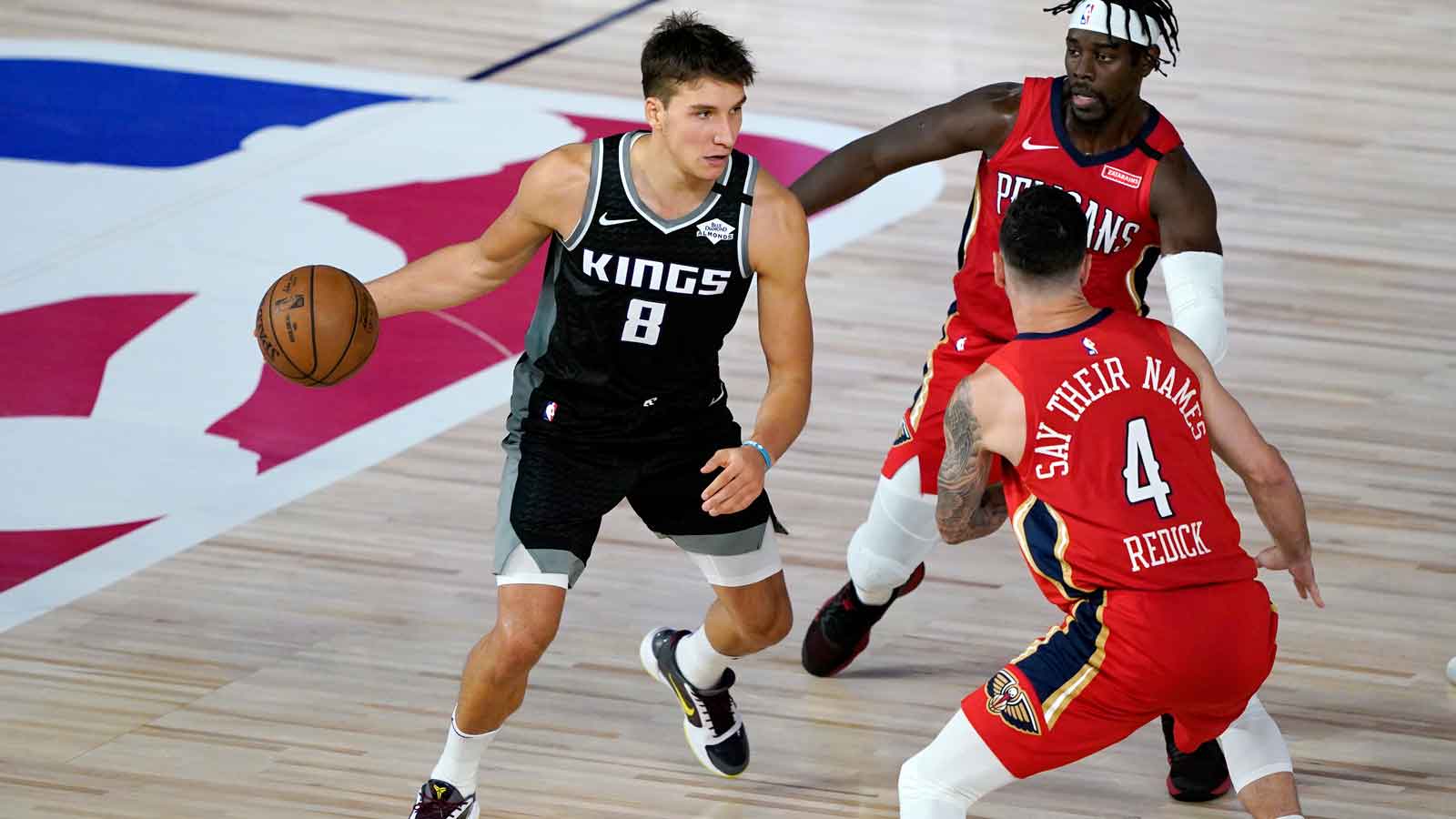 <p>Monte McNair took the Kings general manager job knowing that there were plenty of challenges ahead. He has a solid nucleus of players, but he needs more talent if he hopes for his team to compete in a loaded Western Conference.</p>
<p>One of his first acts as GM will be to make a selection with the No. 12 overall pick in the upcoming draft, but that’s if he doesn’t move up or down the draft board in the coming days.</p>
<p>The NBA’s free agency period is now slated to begin Nov. 20, just two days after the draft and McNair has some huge decisions to make. </p>
<p>Will he retain restricted free agent Bogdan Bogdanovic or unrestricted veteran Kent Bazemore? Will he clear cap space by trading away Buddy Hield or Cory Joseph? Can he find diamonds in the rough through the shortened free agency period, as his group did in Houston over the last decade-plus?</p>
<p>It’s going to be a wild few weeks in the NBA as the league pushes for a Dec. 22 start date. The Kings need to hit the ground running if they have any hopes of snapping their 14-year playoff drought.</p>
<p>Here are nine guards that the Kings could potentially chase, be it through retaining their own free agent, using their limited cap space, the $3.6 million bi-annual exception, or the full $9.3 million non-taxpayer mid-level exemption.<br />
</p>
<p> </p>