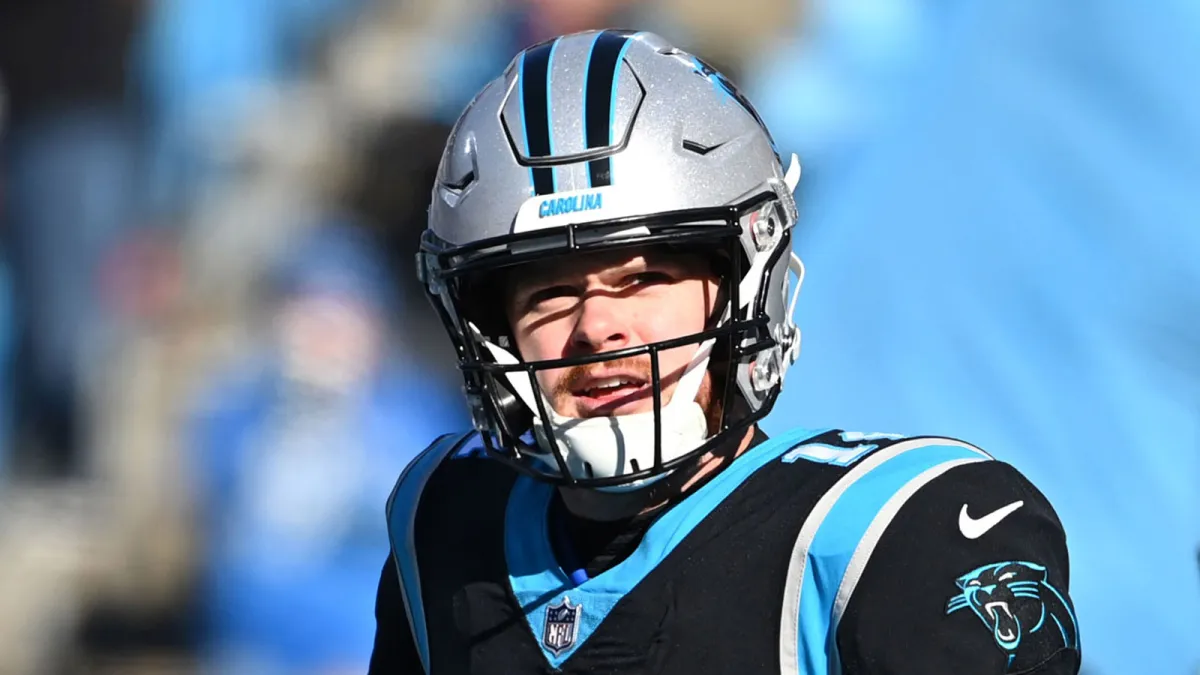 Panthers QB Sam Darnold has earned his place as team leader