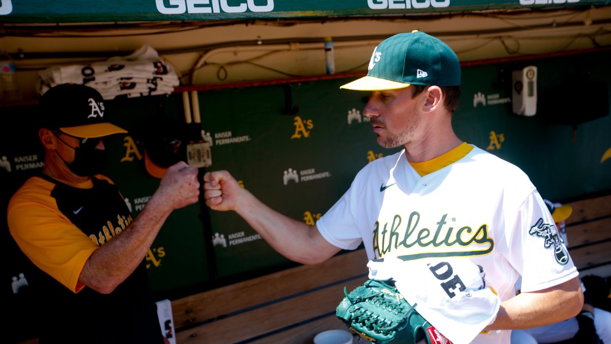 A's Melvin: Bassitt continuing to improve, 2021 return 'on his mind