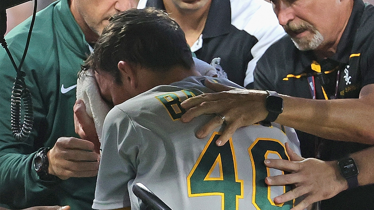 Chris Bassitt conscious after line drive hit Oakland A's pitcher in his face,  manager says