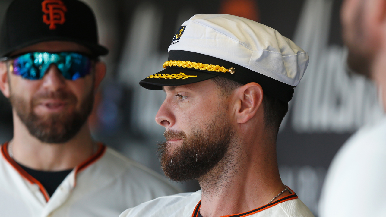 Giants wear Brandon Belt-inspired captain hats after he lands on IL – NBC  Sports Bay Area & California