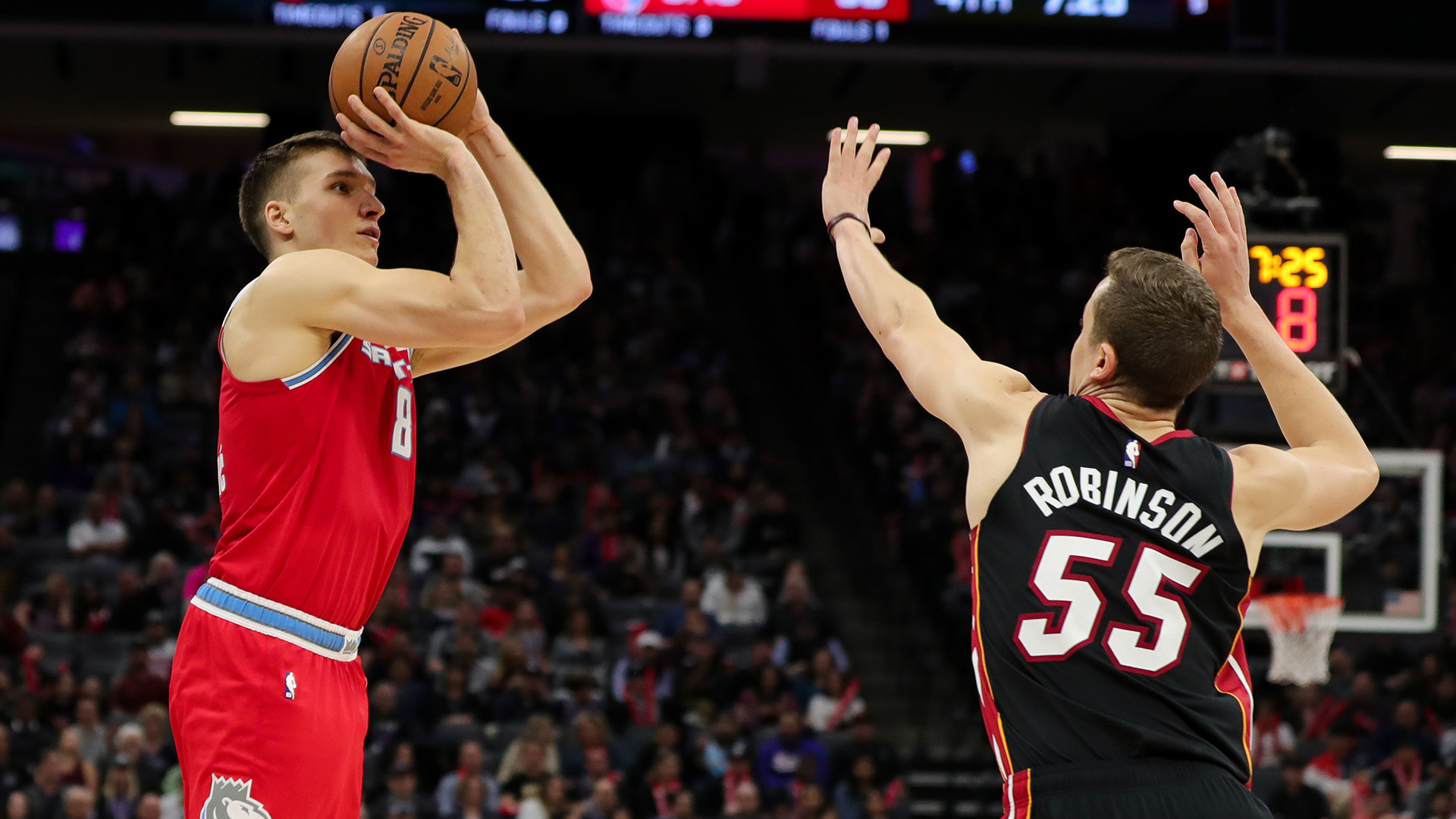 <p class="p1"><strong>Estimated cap space</strong>: $66.9 million guaranteed</p>
<p class="p2">Jimmy Butler, Bam Adebayo and Tyler Herro are the core in Miami, but the Heat have the cap space to make a splash in free agency. They’ll need to save some cash for players like Goran Dragic and Jae Crowder, but they have enough room to chase a couple of solid veterans to fill out the squad.</p>
<p class="p2">They don’t have the assets to offer much to Sacramento, but Bogdanovic wants to win in the worst way. If the Kings let him walk away, this could be the door he steps through. </p>