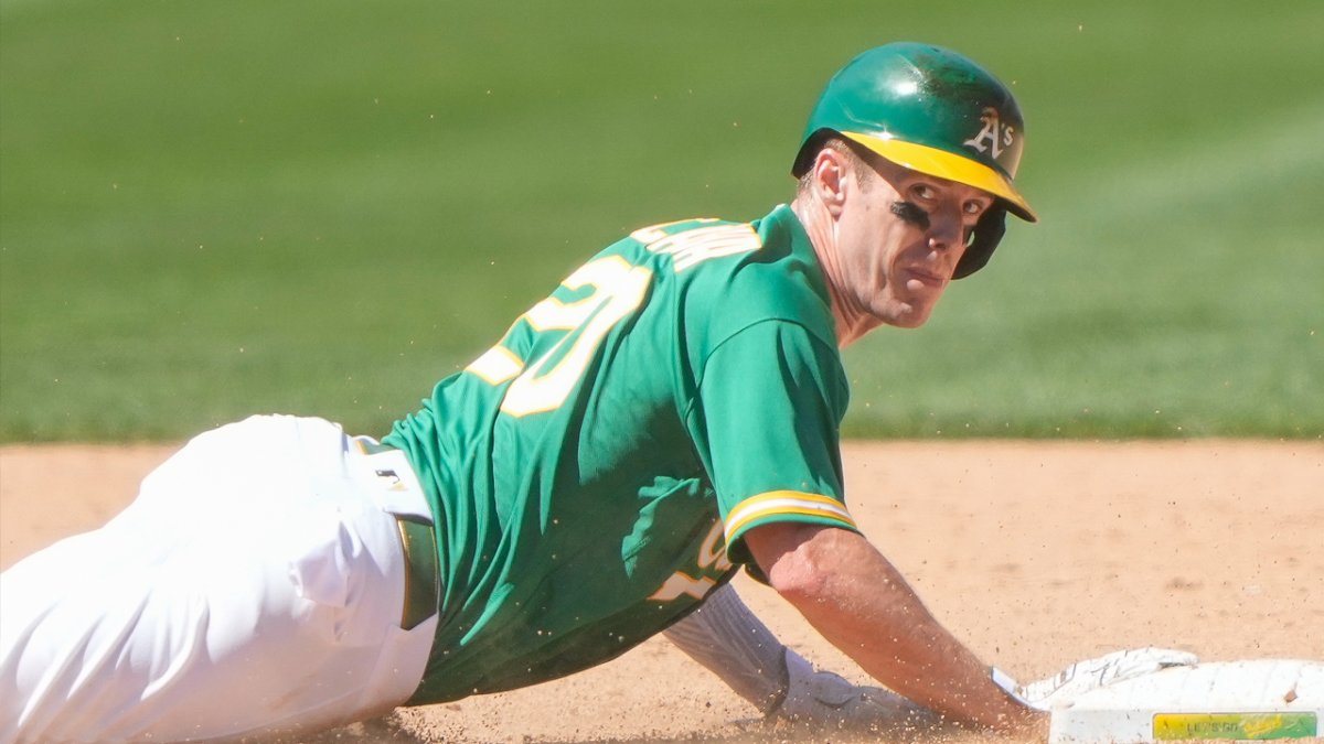 Athletics' Mark Canha to undergo MRI on left hip