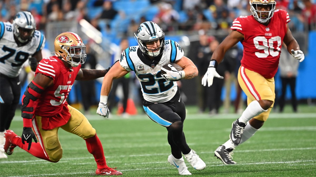Christian McCaffrey eager to play while 49ers take it 'step by step' – NBC  Sports Bay Area & California