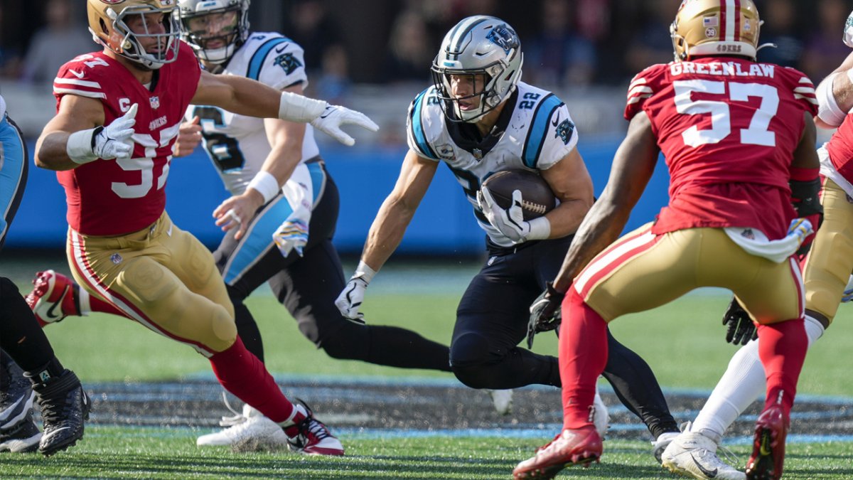 Christian McCaffrey traded to 49ers: How blockbuster trade impacts San  Francisco's Super Bowl odds