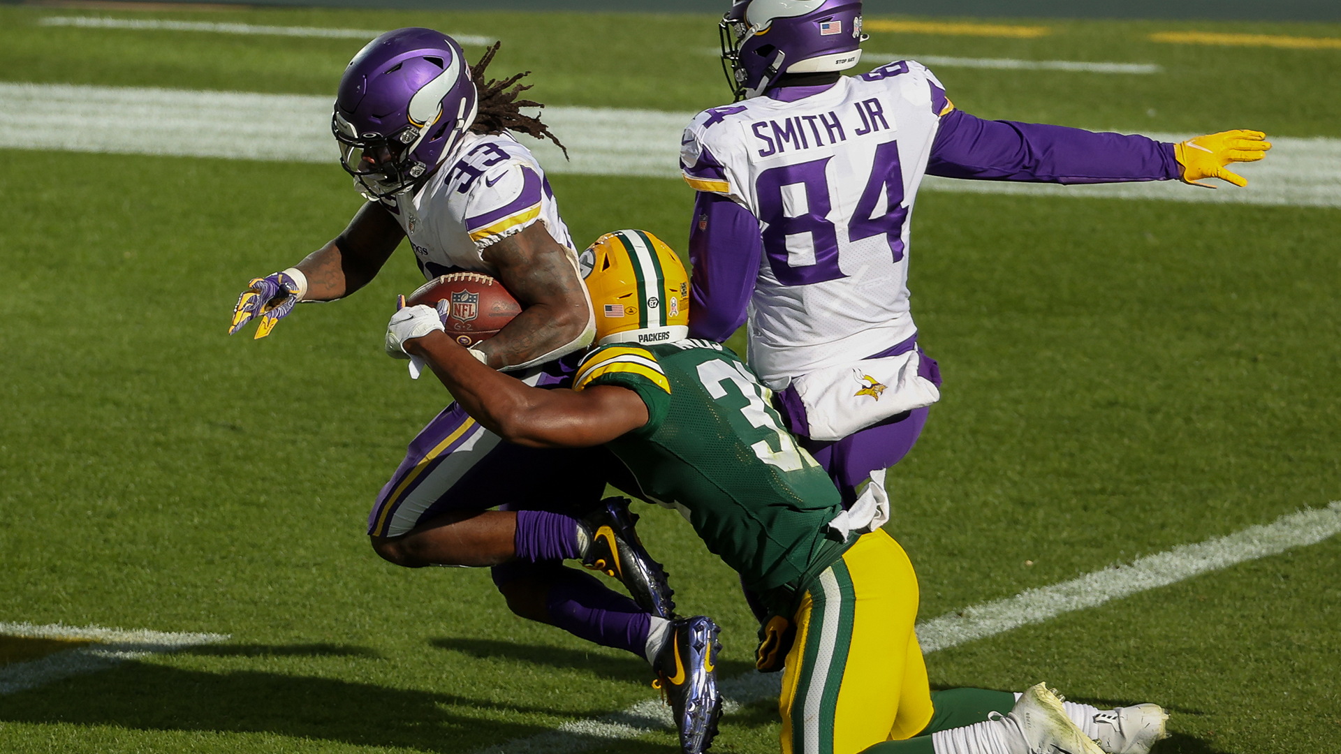 <p>Speaking of running backs, the Packers have more than just their own to worry about. Green Bay has struggled somewhat against the run this season, as evidenced by Dalvin Cook torching them for 163 yards and three touchdowns in the loss to the Vikings. Cook also added another 63 yards and a score through the air.</p>
<p>The last time a player accounted for over 200 yards and four touchdowns in a game? That would be Raheem Mostert, who accomplished the feat against the Packers in last season's NFC Championship Game. Mostert won't play Thursday, but Packers coach Matt LaFleur is expecting a similar game plan.</p>
<p>"We better get it fixed and fast because I have a pretty good idea of what's going to happen in San Francisco," LaFleur told reporters Tuesday. "… The formula has been written, We've got to step up and get it fixed. If not, we're going to keep getting these results."<br />
<br />
With the 49ers down to their backup quarterback, expect Kyle Shanahan to try to win on the ground.</p>