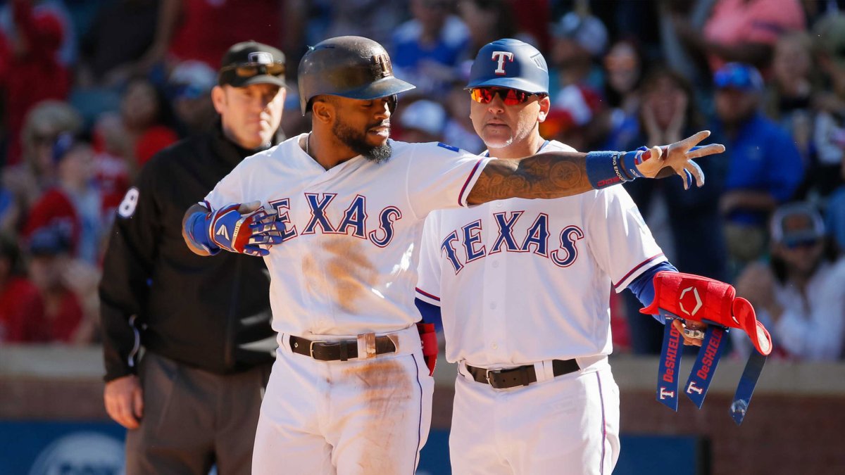 Rangers Score Four Runs In Eighth To Stun A s In Finale NBC Sports 