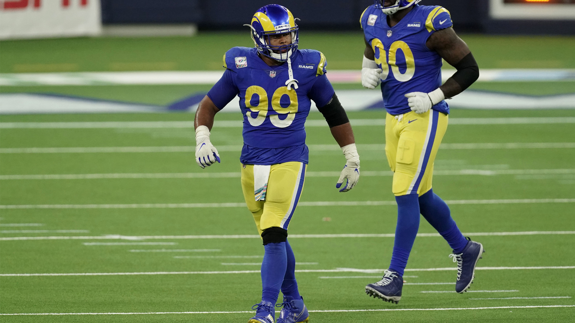 <p><strong>Line: </strong>Rams -4</p>
<p>Welcome to the NFL, Tua. Now, try not to get killed by Aaron Donald.</p>
<p>I could see Tagovailoa's NFL debut going in any direction. But the Dolphins' offensive line isn't good and they'll have issues keeping Donald from harassing him.</p>
<p>Tua turns in a good debut, but it's not going to be enough.</p>
<p><strong>Pick: </strong>Rams 30, Dolphins 24</p>