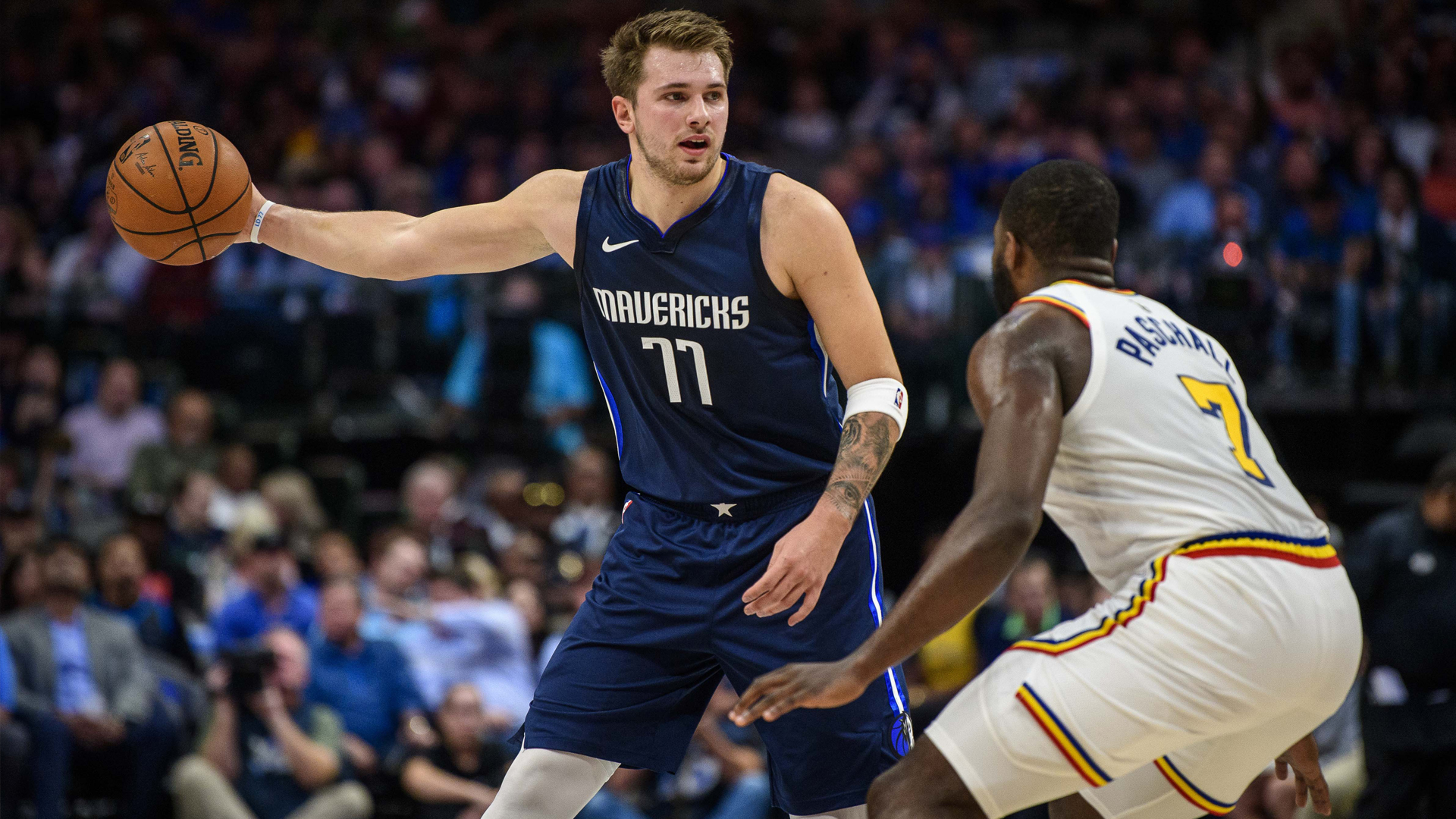 <p>Outside of Steph Curry, Luka Doncic might be the most exciting player in the NBA.</p>
<p>The 21-year-old Slovenian is trending towards winning multiple NBA MVPs.</p>
<p>A Doncic matchup against Curry, Klay Thompson and Draymond Green would be must-see TV.</p>