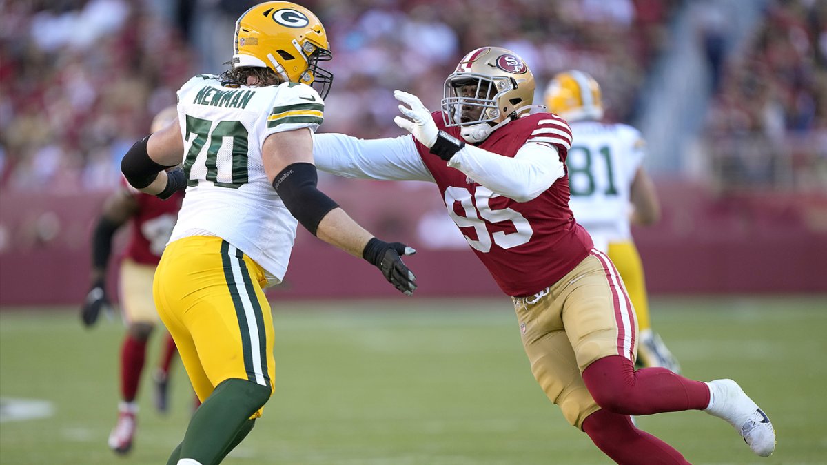 Rookie 'sponge' Drake Jackson showing 49ers huge upside, potential – NBC  Sports Bay Area & California