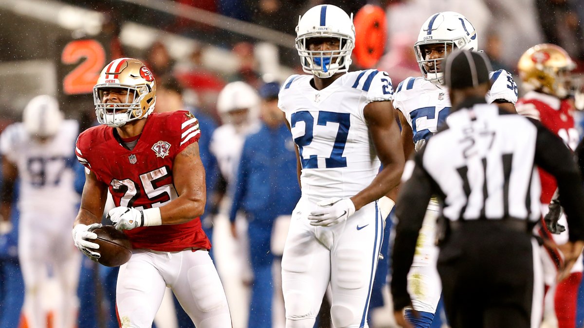 49ers RB playing time: Elijah Mitchell snap count vs. Giants