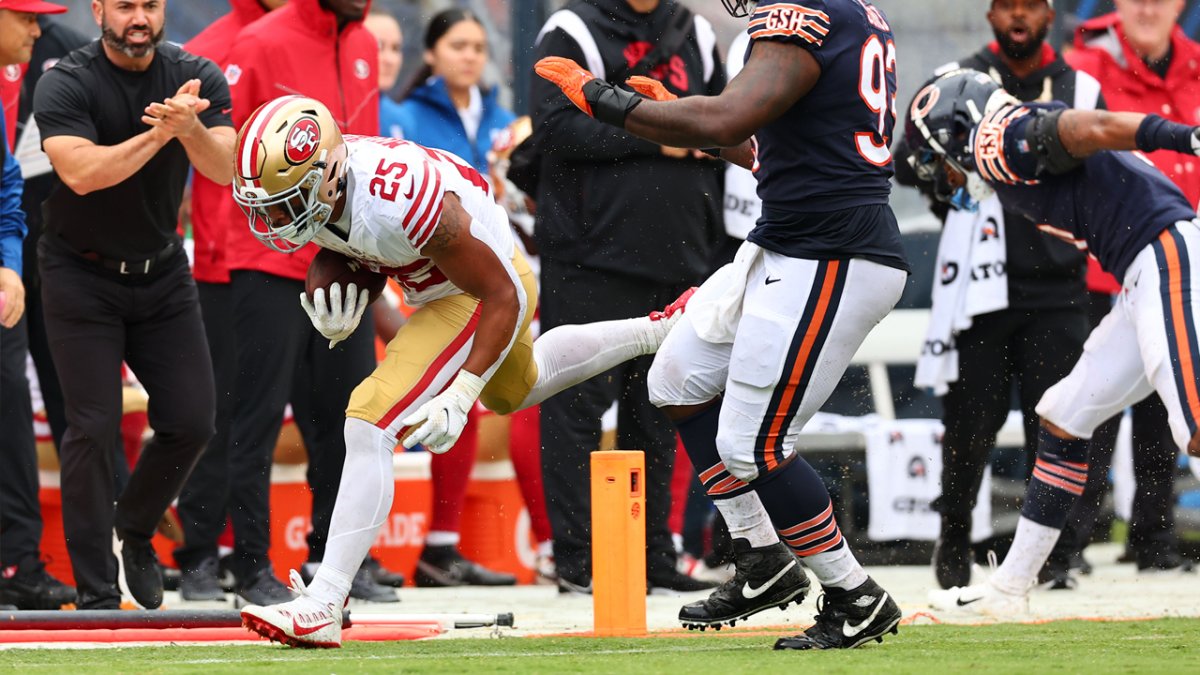 Elijah Mitchell ruled out of 49ers-Bears game with knee injury – NBC Sports  Bay Area & California