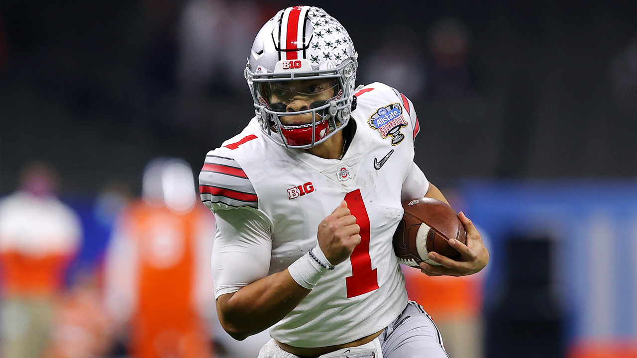 <p>How will Fields follow his historic performance in the Sugar Bowl after throwing six touchdowns? He probably can't top that, but he can again show he's <a data-timestamp="1610335498" href="https://www.nbcsports.com/bayarea/49ers/49ers-should-trade-2021-nfl-draft-justin-fields-donte-whitner-says">worth the 49ers trading up for</a>. </p>
<p>Fields has everything NFL teams are looking for: Size, speed, arm strength and the ability to make plays outside of the pocket. He showed that on the brightest stage in an upset win over Clemson.</p>
<p>Can he keep it up against Nick Saban's Alabama defense? That's always a tough task, but Fields is the real deal. He has a chance to make Lynch and the rest of the 49ers' front office really wonder what it would take to make him their QB of the future.</p>