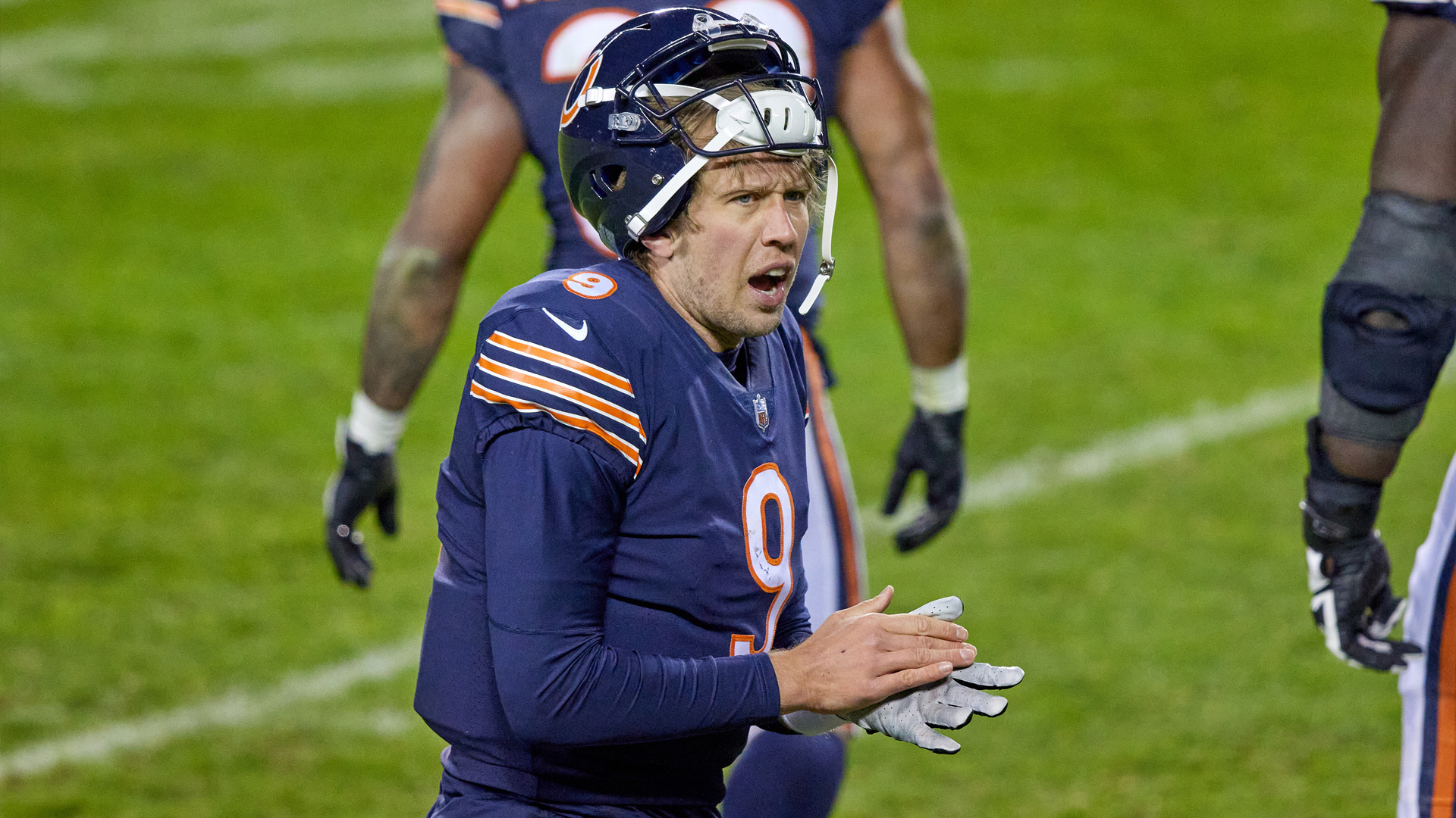 <p><strong>Line: </strong>Titans -5.5</p>

<p>The Bears can't score. The Titans can't stop anyone. If the Bears can stop Derrick Henry, they will give their offense a chance to beat a flawed Titans team.</p>

<p>Troy Aikman wants the Bears to go to Mitchell Trubisky. I'm not sure that's going to happen, but I'm going to ride with the Bears on this one. Follow me into the abyss if you must.</p>

<p><strong>Pick: </strong>Bears 23, Titans 21</p>
