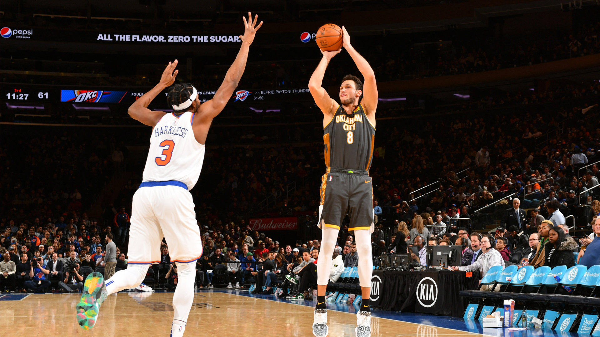 <p>Gallinari played well in his one season in Oklahoma City, averaging 18.7 points and 5.2 rebounds per game while shooting 40.5 percent from 3-point range.</p>

<p>The 32-year-old forward has really come into his own over the last two years and should be able to secure one more lucrative multi-year contract. He has said he plans to prioritize winning, but there are a number of contenders who can supply better offers than the Warriors.</p>

<p>After Thompson's injury, the Warriors could use Gallinari's scoring punch and should try to sway him to take a pay cut to try and win a title alongside Steph Curry, Draymond Green and Andrew Wiggins.</p>
