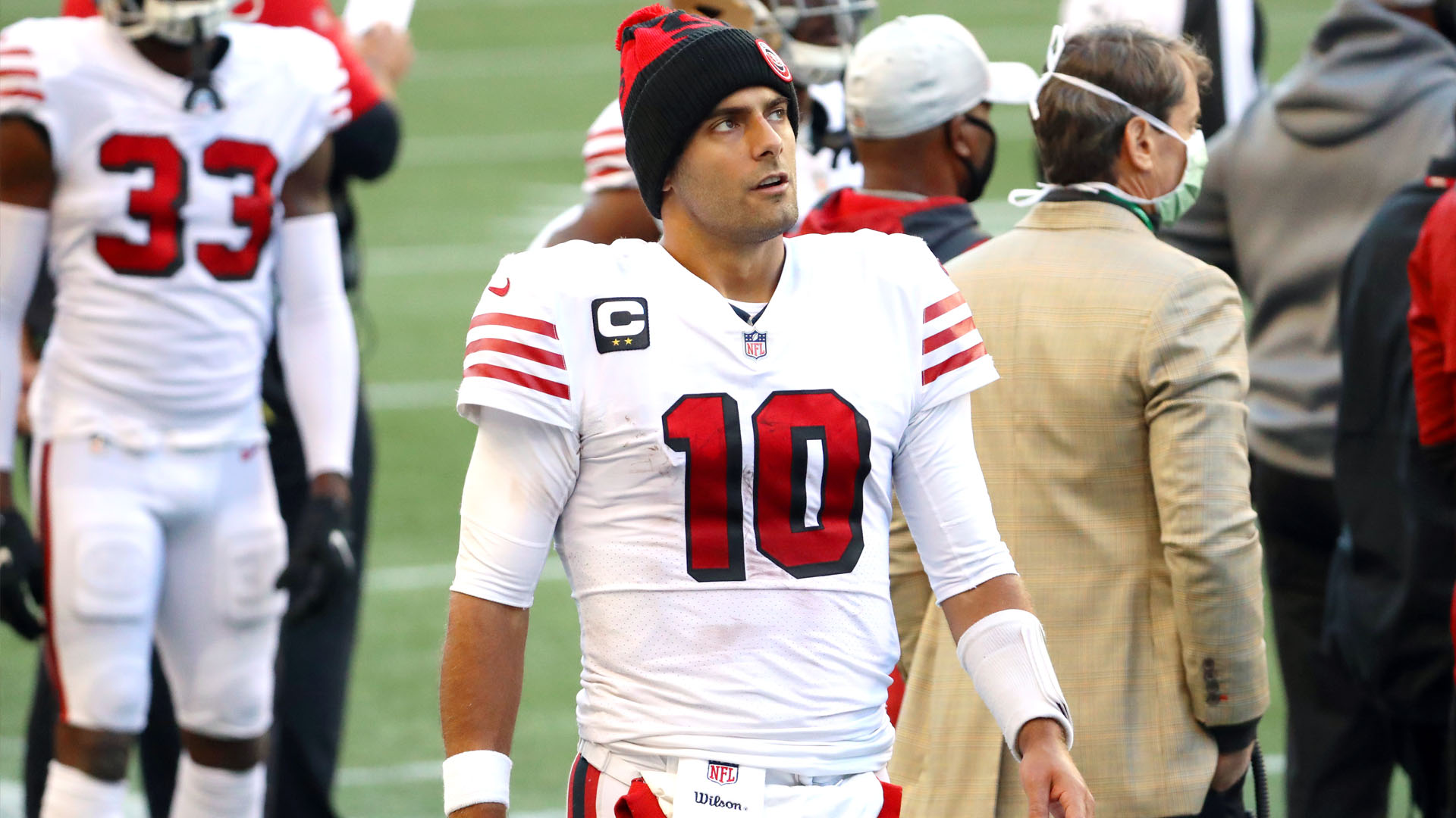 <p>The 49ers are facing a decision that will define the next five to 10 years of their franchise.</p>
<p>With a loaded roster and one of the best head coaches in the NFL, the 49ers appear primed to be a focus in the Super Bowl conversation for the next handful of years. But that depends on one thing: the quarterback.</p>
<p>Jimmy Garoppolo is an average NFL starter. He can win games when surrounded by talent and is capable of lifting his team to a win every now and then. He also has a ceiling that he hasn't been able to breakthrough and has had a number of injury issues.</p>
<p>The 49ers can cut Garoppolo after this season for little cap penalty. If they choose to do so, they will be stuck in quarterback limbo until they can find a true franchise quarterback.</p>
<p>With the 49ers now at 4-6 and sinking fast due to injuries, the 2021 NFL Draft could present the perfect opportunity for the 49ers to draft their next signal-caller.</p>
<p>The 2021 class has two generational quarterbacks up top in Trevor Lawrence and Justin Fields, and a number of solid prospects following them.</p>
<p>Let's break down the 2021 class by how realistic it is that they could be the next quarterback of the 49ers.</p>