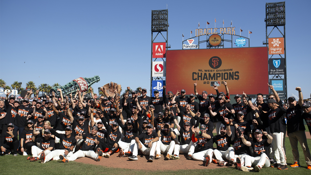 Giants clinch 2021 NL West title with franchise-record 107th win – NBC  Sports Bay Area & California