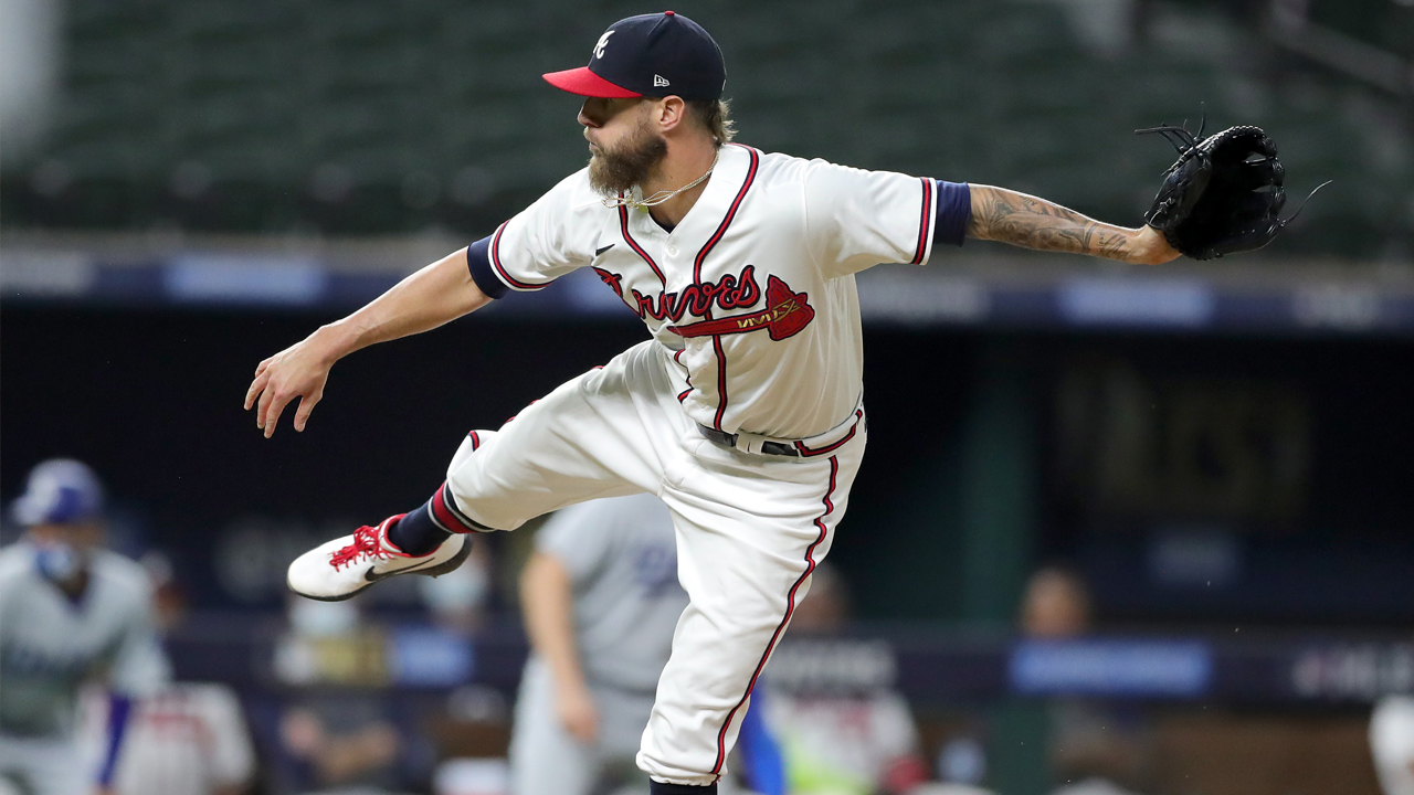 <p>The Giants won't spend big on a current closer, but this front office likes looking two or three years back, and the 31-year-old had 55 saves for the Tigers in 2018-19. He primarily pitched in the seventh and eighth for the Braves, posting a 2.60 ERA and 3.81 FIP in 28 appearances. Greene isn't a hard thrower and his strikeout rate -- always about one per inning -- dropped to 6.8 this past season, but he's one of the few with recent closing experience on the open market. </p>
