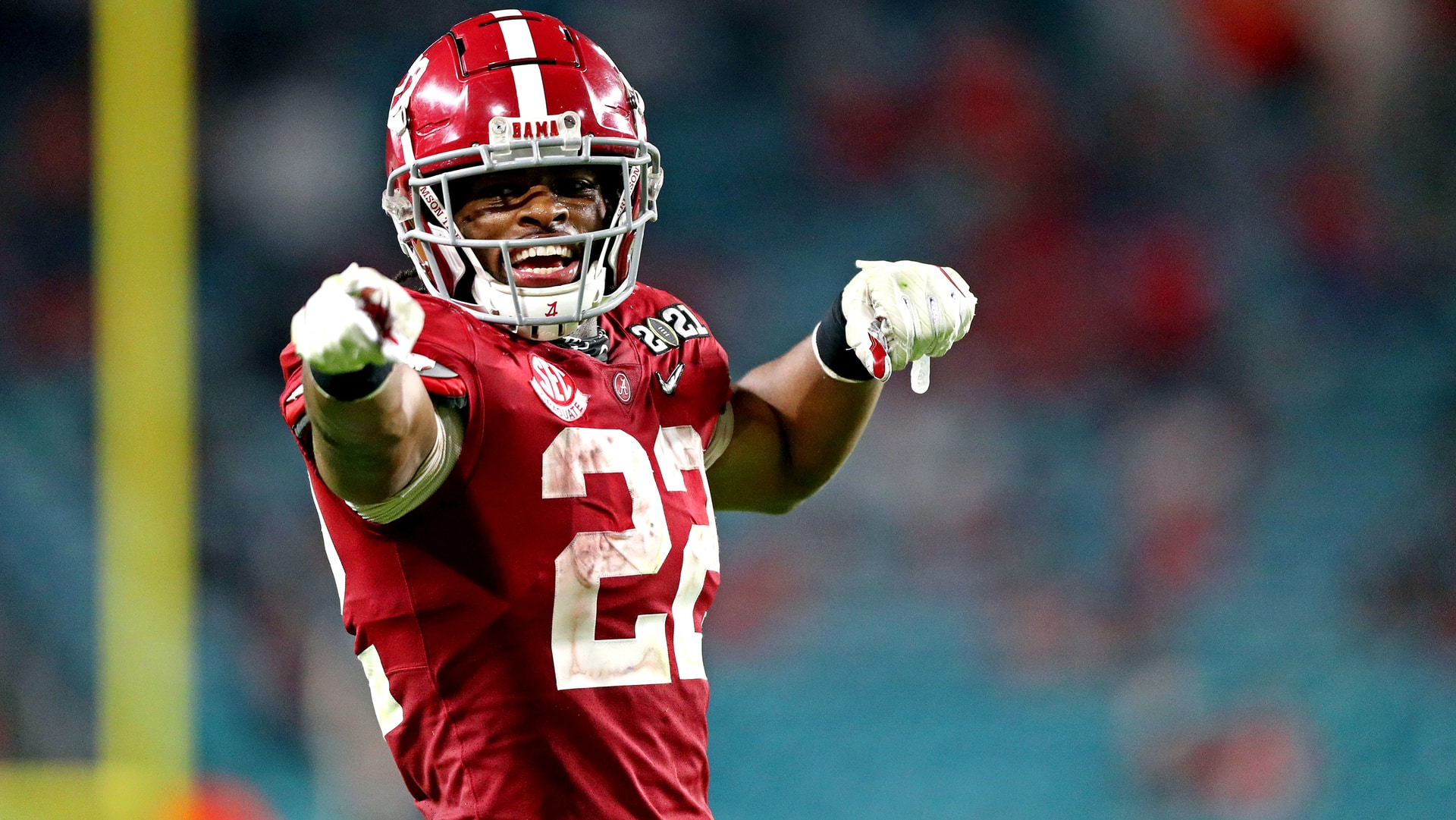 <p>Let's have some fun. The Cardinals could go with a cornerback or offensive lineman. They did add running back James Conner in free agency, but he and Chase Edmonds both are on one-year contracts. Harris also brings more to the table from Day 1.</p>
<p>Seeing the Bay Area native in the desert with Kyler Murray in Kliff Kingsbury's offense would be a whole lot of fun, except for the rest of the NFC West. <em>--DJ</em></p>
