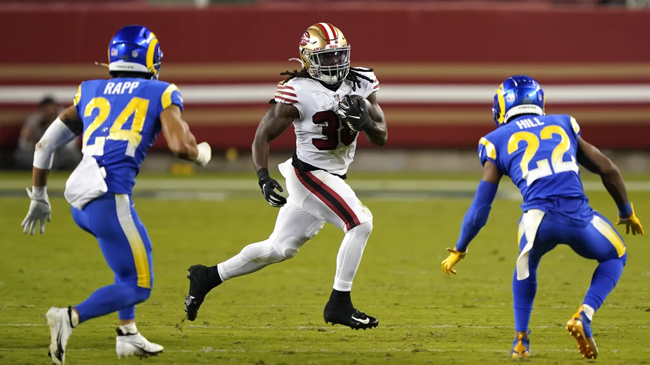 <p>The statistics are deceptive because so much of the 49ers’ passing game is blocked like running plays. The only down part of the game was an ankle injury that sidelined Raheem Mostert for the second half.</p>
<p>The 49ers turned to undrafted rookie running back JaMycal Hasty in the fourth quarter, and he came through with 37 yards on nine rushing attempts. He picked up a key first down on the team’s final drive.</p>
<p><strong>Grade: A-minus</strong></p>