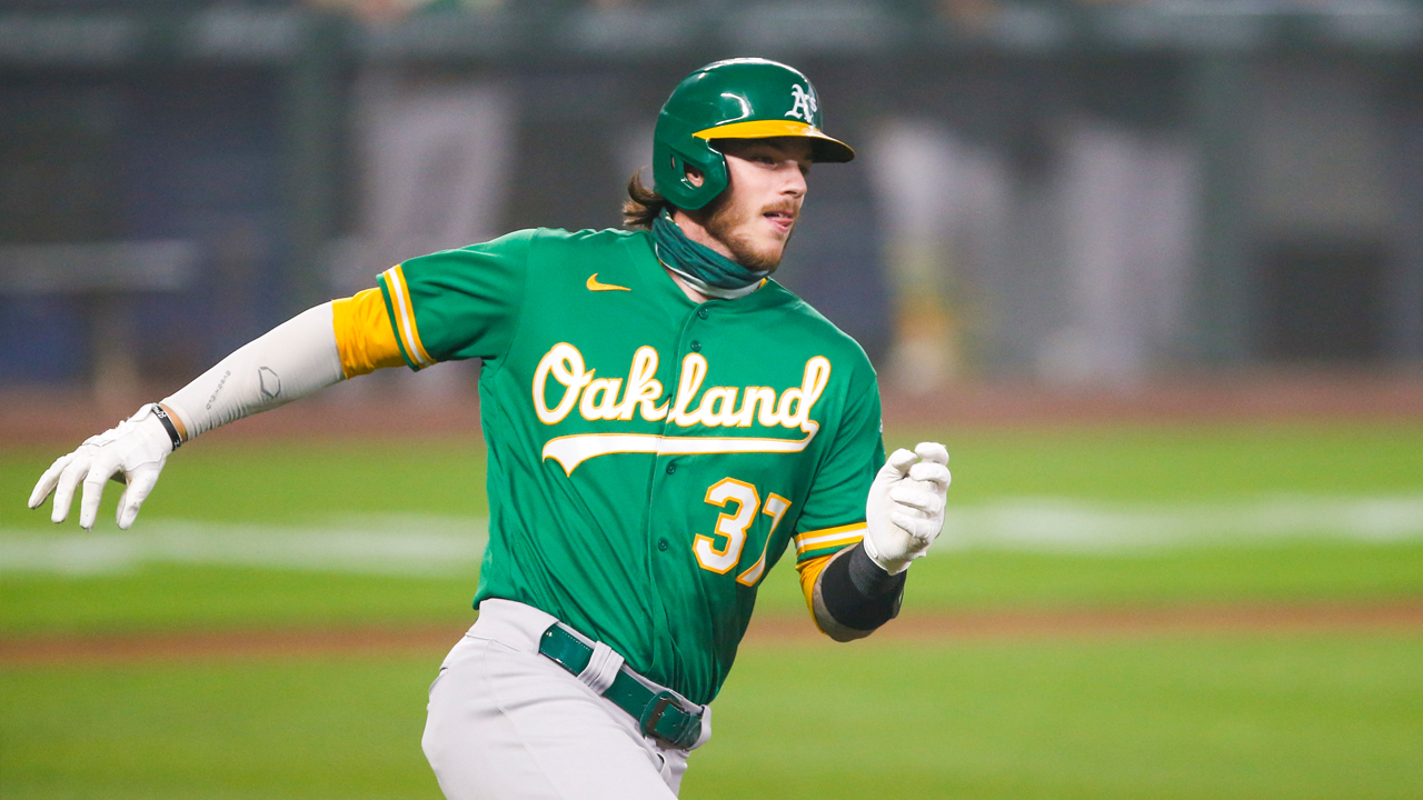 A's Jonah Heim relishes overwhelming MLB debut, first big-league hit – NBC  Sports Bay Area & California