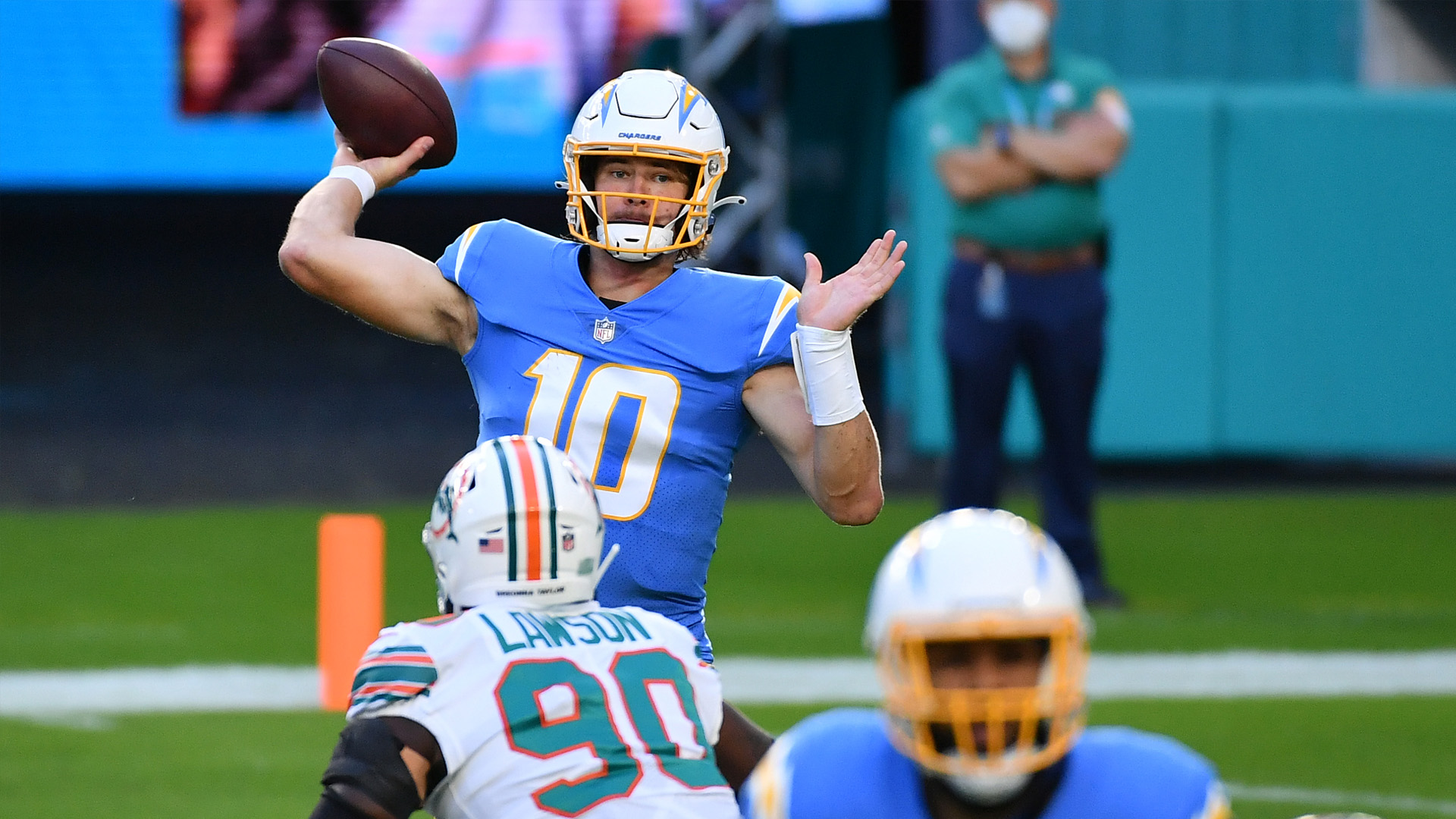 <p><strong>Line: </strong>Chargers -9</p>
<p>I know I said last week was my last week on the Bolts bandwagon, but the Jets are awful. I absolutely refuse to lay money on Joe Flacco. But in fairness, I should stop betting on Anthony Lynn.</p>
<p>This one is easy. The Jets are racing toward the bottom and the Chargers want to try to find some positive momentum heading into 2021. LA has a quarterback and the Jets have Joe Flacco.</p>
<p>Hold your nose and lay it.</p>
<p><strong>Pick: </strong>Chargers 31, Jets 17</p>