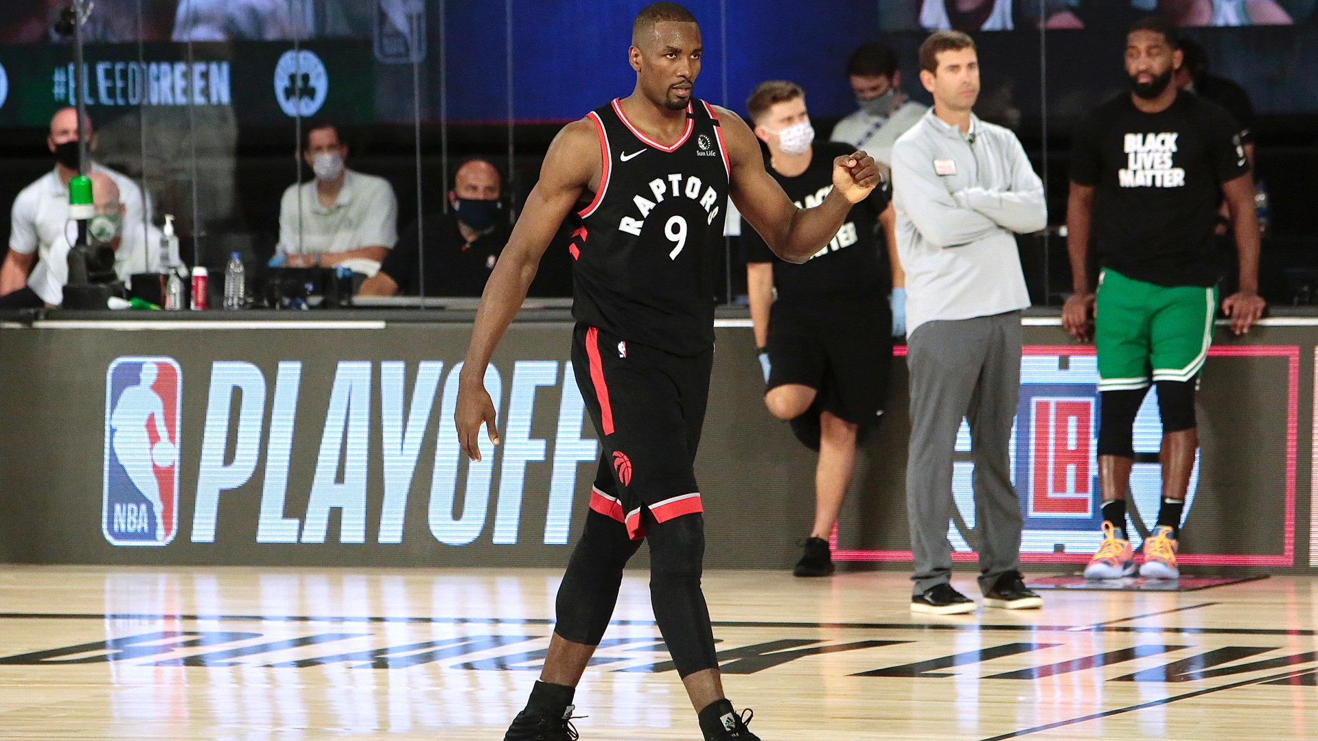 <p>Ibaka will be one of the most sought-after free agents on the market as contenders look to add a versatile big who can reliably knock down 3-pointers, vacuum up rebounds and play solid defense.</p>

<p>The Warriors reportedly are interested in four free agent big men, but after drafting Wiseman it's hard to see the Warriors using their full exception on a guy like Ibaka when their now is a clear need at shooting guard.</p>
