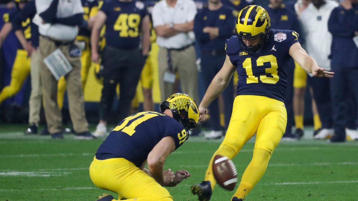 NFL Draft 2023: 49ers pick Michigan kicker Jake Moody No. 99 overall ...