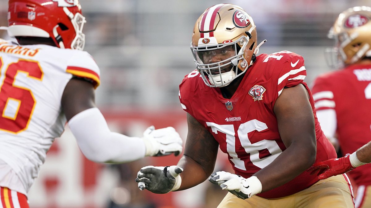 Rookie 49ers offensive linemen showing versatility