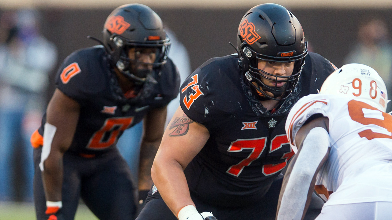 <p>At 6-foot-6, 320 pounds, Jenkins has big, strong hands and is a powerful run blocker with the size and strength to be a good NFL tackle. Jenkins will be a good replacement for the recently retired Anthony Castonzo. -- <em>JS</em></p>
