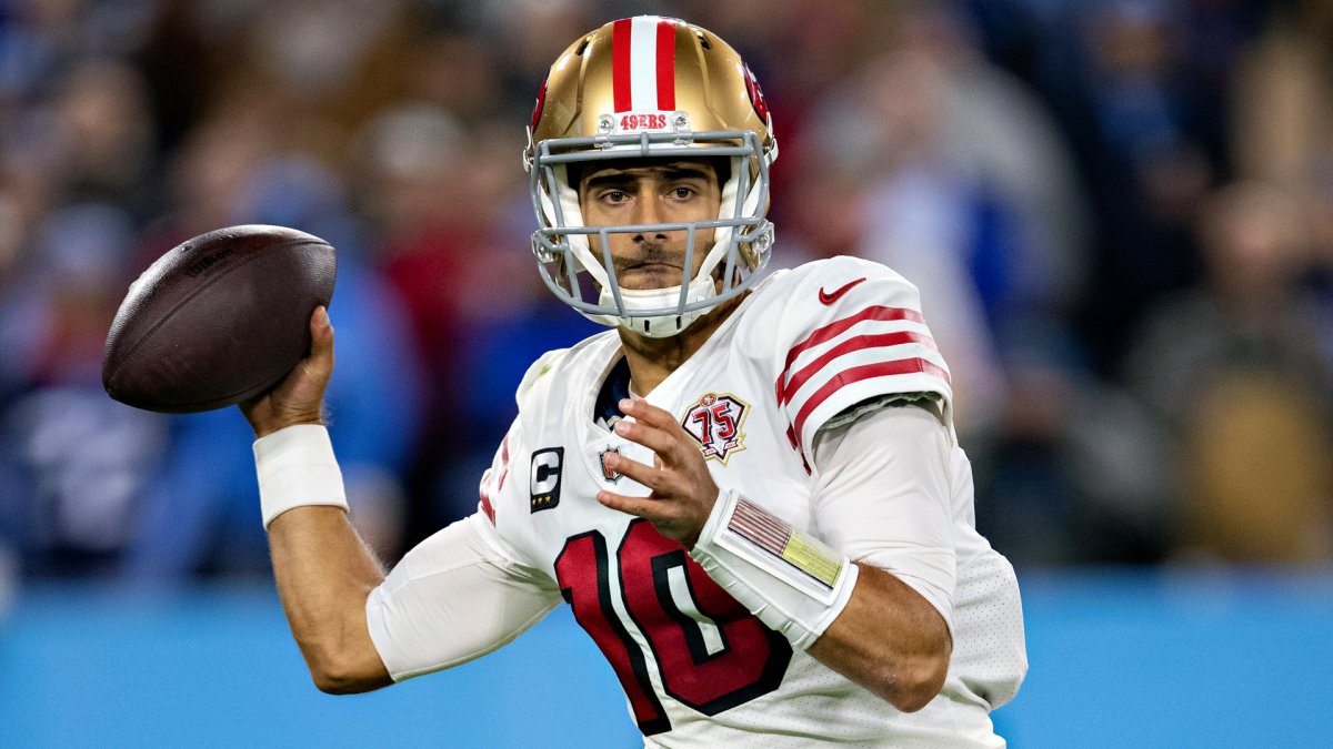 San Francisco 49ers - Start # 2 for Jimmy Garoppolo in red & gold