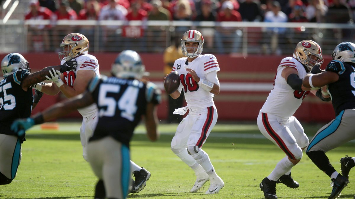 49ers QB Jimmy Garoppolo says Panthers were one of the top