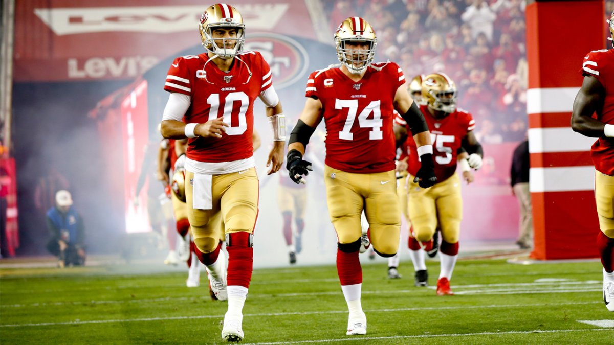 Joe Staley hearing effusive praise of Jimmy Garoppolo in 49ers camp – NBC  Sports Bay Area & California