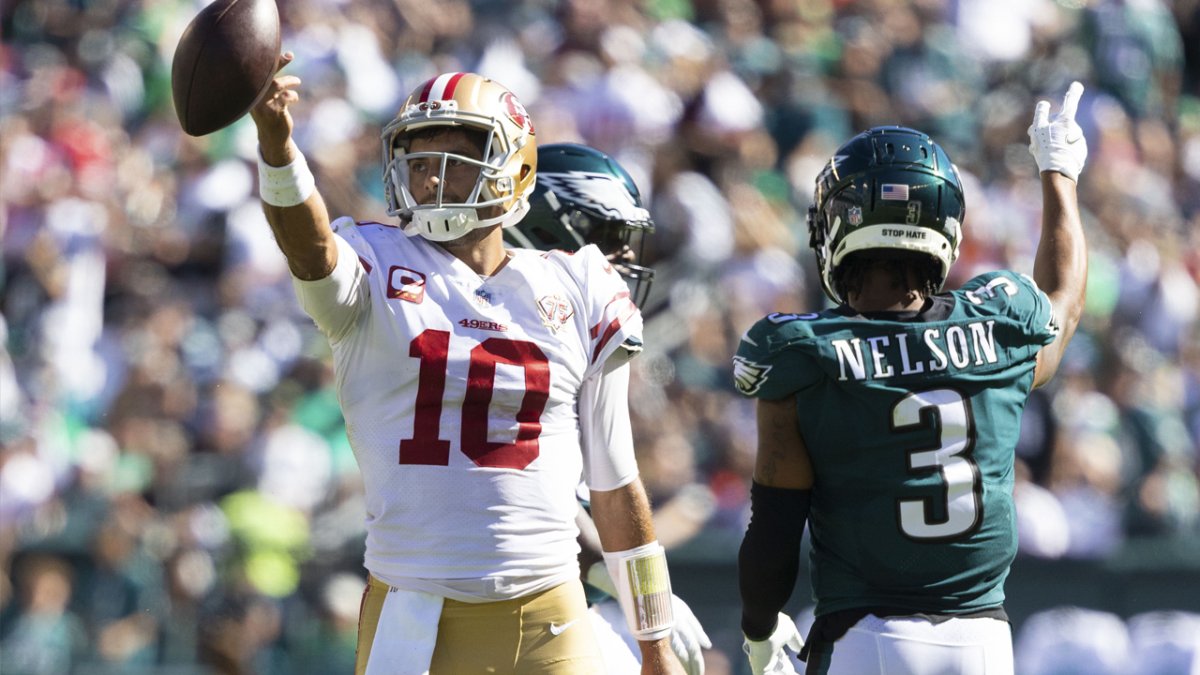 Garoppolo, Bosa lead 49ers past Eagles