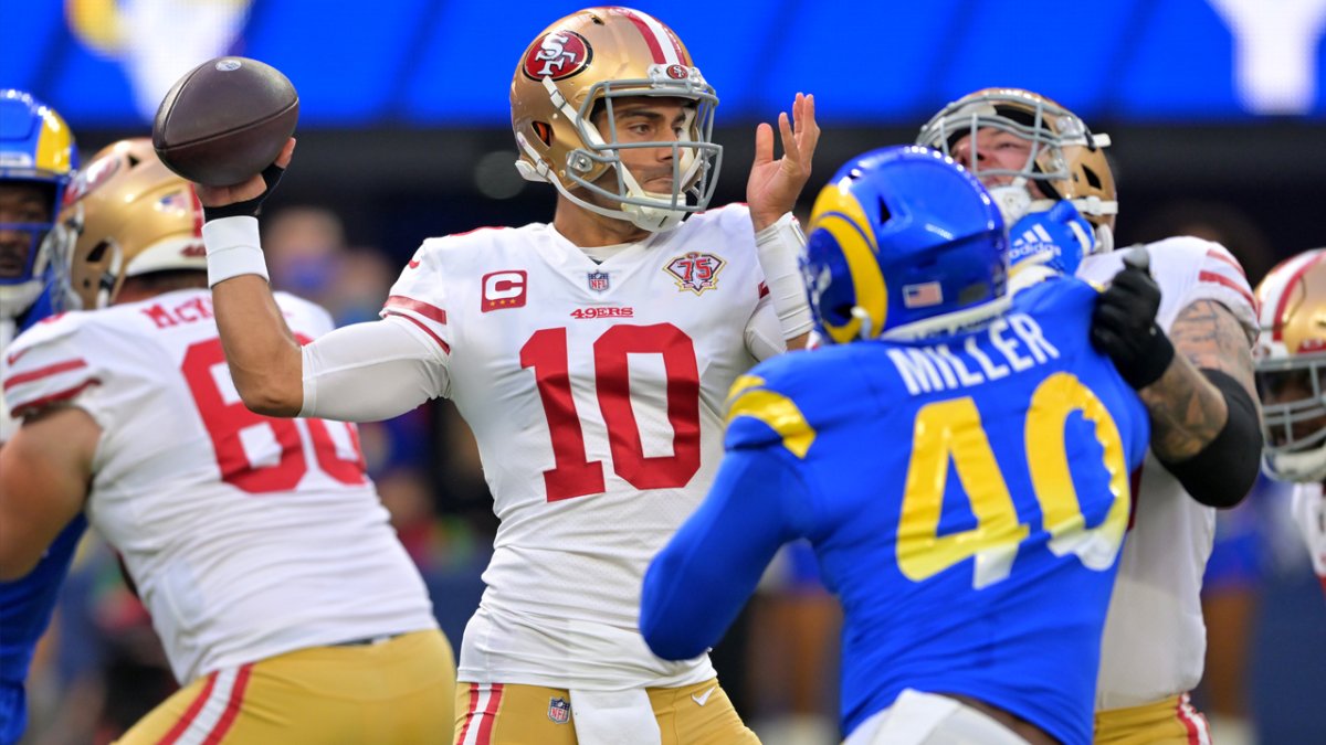 NFC Championship: 49ers' Jimmy Garoppolo 'wishes he had a helmet