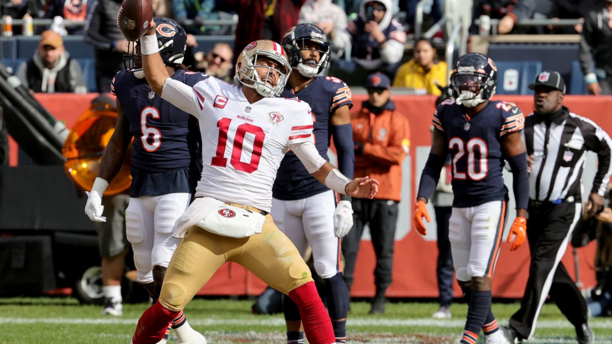 49ers observations: Jimmy Garoppolo stars in 33-22 win vs. Bears – NBC  Sports Bay Area & California